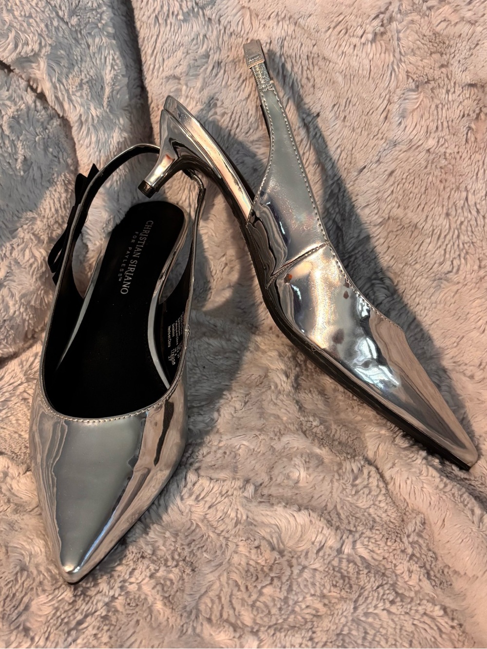 Christian Siriano For Payless Silver Heels - Size 8